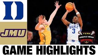 #4 Duke vs James Madison Highlights | 2024 NCAA Men's Basketball Championship | College Basketball