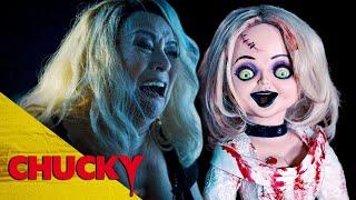 Jennifer Tilly Goes SPLAT! | Chucky Season 2 | Chucky Official