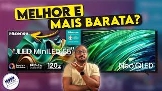 TV Mini Led HISENSE U6N é Melhor que a QNX1D da SAMSUNG? COMPARATIVO!