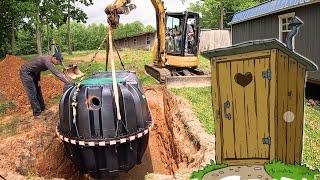 HOW TO INSTALL A SEPTIC TANK! BUT WILL IT PASS INSPECTION…🫣