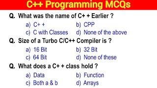 C++ MCQ | c++ mcq questions and answers