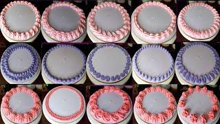 15 Cake Borders Even Begginers Can Make Easily | Piping Tutorial | Learn How to Pipe Cake Border