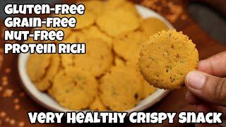 The BEST Gluten-Free High Protein Crunchy Crackers | Healthiest Party Snacks  Recipe