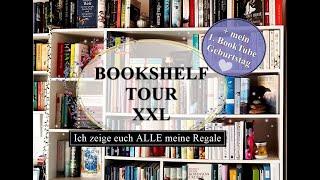 Bookshelf-Tour XXL und mein 1. BookTube Geburtstag