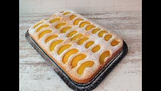 Very fast juicy PEACH CAKE! Always succeeds! Delicious and easy !