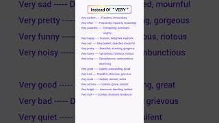 Words To Use Instead Of " VERY " In English // Synonyms  @EnglishEmporium3 #shorts #viral #english