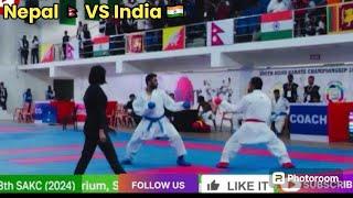 NEPAL ( VS ) INDIA   | MALE TEAM KUMITE FINAL | SOUTH ASIAN KARATE CHAMPIONSHIP BHUTAN  2024