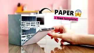 Miniature DISHWASHER for BARBIE DOLLS | How to make a DOLLHOUSE dishwasher with PAPER!