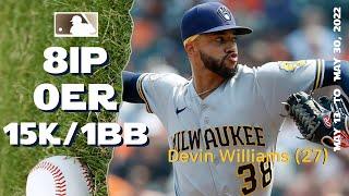 Devin Williams | May 13 ~ 30, 2022 (8G) | MLB highlights