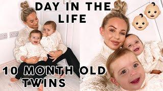 A DAY IN THE LIFE WITH 10 MONTH OLD TWINS | Lucy Jessica Carter
