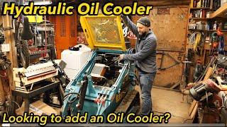 Skid steer hydraulic oil cooler install mini excavator #skidsteer #oilcooler