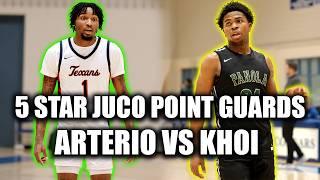 5⭐ PGs Arterio Morris and Khoi Thurman Face Off  #1 South Plains #9 Panola Juco Hoops