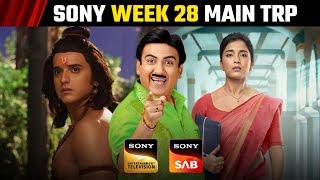 Sony Sab & Sony TV Week 28 MAIN TRP | Shrimad Ramayan | TMKOC | Pukar | Telly Wave News