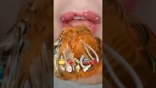 [ASMR] eating by emoji  credits:‎‎@SatisfyingLips || #eatingsounds #asmremoji #fyp