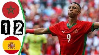 ملخص مباراة المغرب و أسبانيا 1-2 - ريمونتادا اسبانيا