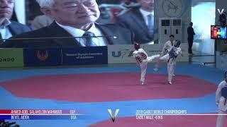 2019 Cadet World Championships - Male -61kg: Mahmoud Ahmed EGY vs Aiden Bevel USA