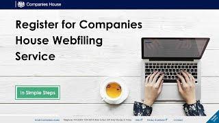 How to register for Companies House WebFiling service