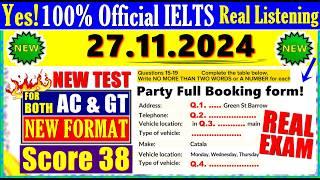 IELTS LISTENING PRACTICE TEST 2024 WITH ANSWERS | 27.11.2024