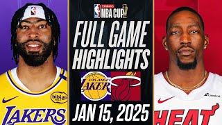 LAKERS vs HEAT FULL GAME HIGHLIGHTS JANUARY 15, 2025 NBA FULL GAME HIGHLIGHTS TODAY 2K25