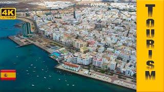 Arrecife - the capital of Lanzarote (Canary Islands, Spain) - Drone footage