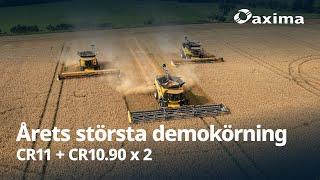 CR11 + 2x CR10.90 - 132 fot skärbordsbredd . #CR11 #newholland #CR1090