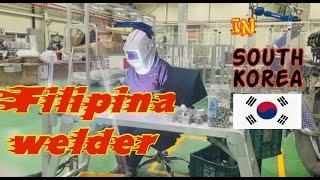 Tig welding in Korea. A day in the life of a welder. #woman welder # buhayofw