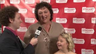 Dot Jones, Lauren Potter, and Josh Sussman Backstage Interview - Streamys 2013