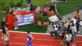 JAKOB INGEBRITSEN - EUROPE RECORD!! 1500m - Diamond League Monaco 2024 #paris2024 #trackandfield