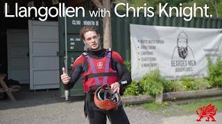 Chris Knight takes to the water in Llangollen, North East Wales.