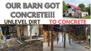 NEW!!!  OUR BARN GOT CONCRETE!  HISTORIC BARN RENOVATION IN NASHVILLE, TN!  JESSICA MILLER NASHVILLE