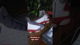 im giving away these RETRO JORDAN 13s (GREY TOE) at 500 subscribers!!!  #shorts #giveaway