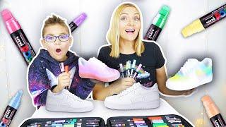 On Custom des Air Force 1 Licorne Ft. Swan The Voice | Sophie Fantasy