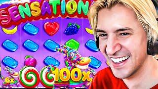 XQC HITS RARE 100X SWEET BONANZA MULTI FOR HIS RECORD WIN!