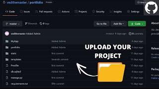 How to upload files/folders/projects on github | Upload Project folder on github (Simple Way)