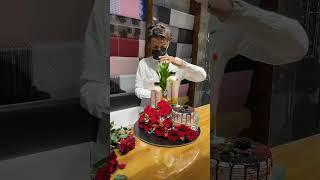 تحدي في تنسيق الفراوله مع ورد  شاهد النتيجه شكل خورافي 
