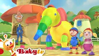 A Flying Elephant! Toys with Magical Building Blocks 🪄@BabyTV