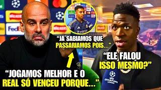  EITA! GUARDIOLA PERDEU A LINHA e OLHA O QUE O VINI E O RODRYGO FALARAM!