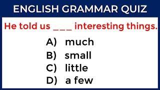 English Grammar Quiz: CAN YOU SCORE 35/35? #challenge 52