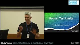 GDevCon ANZ #1 - Robust Test Limits – A Quality Cost Advantage – Chris Turner