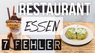 DIESE FEHLER MACHT FAST JEDER BEIM ESSEN GEHEN | 7 schlanke Restaurant Fitness Hacks