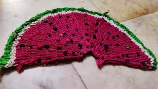 तरबूज बाल/doormat#How to make watermelon doormat.Beautifuldoormat