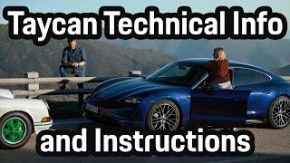 Taycan Technical Info and Instructions | #Taycanhasarrived