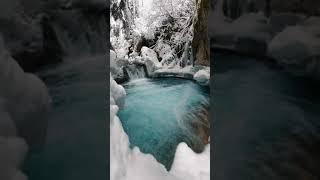 This hidden river in the mountains of alaska is quite the beautiful #shorts