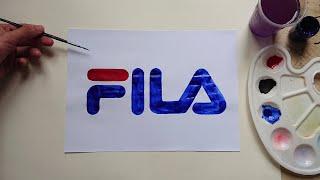 Cómo dibujar el logotipo de Fila/How To Draw Fila Logo