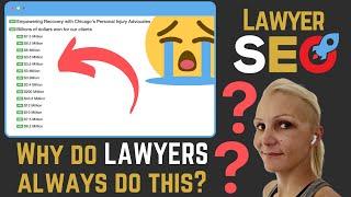 Personal Injury Lawyer SEO Masterclass: In-Depth Keyword Analysis & Optimization (SEO for Lawyers)