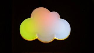 Cloud-light conversion to RGB LEDs.  (One-off horrible audio test.)