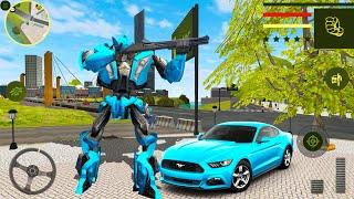 Car Robot Transformer Simulator #2 - Open Futuristic World Game - Android Gameplay