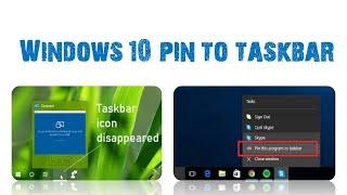 Windows 10 Pin / unpin to Start and Taskbar || Windows 10 in Bangla