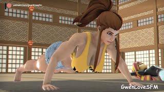 Exercising in the Dojo (SFM Animation).(HD)