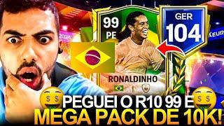 GANHEI O RONALDINHO 99 NO MEGA PACK OPEN DE 10K DE FP!  | NOVO TIME MONTADO BUGADO  - FC MOBILE